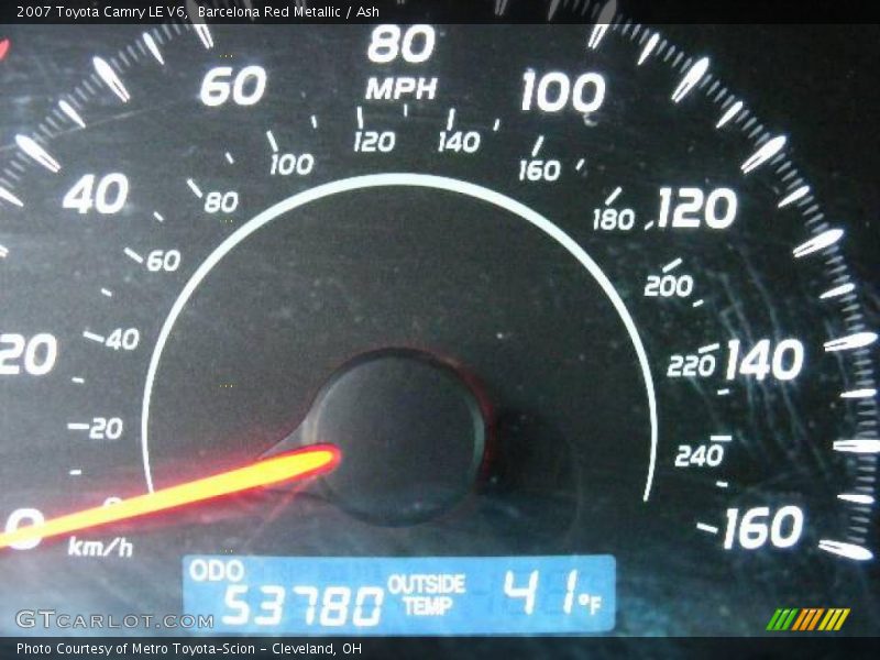 Barcelona Red Metallic / Ash 2007 Toyota Camry LE V6
