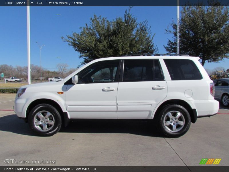 Taffeta White / Saddle 2008 Honda Pilot EX-L