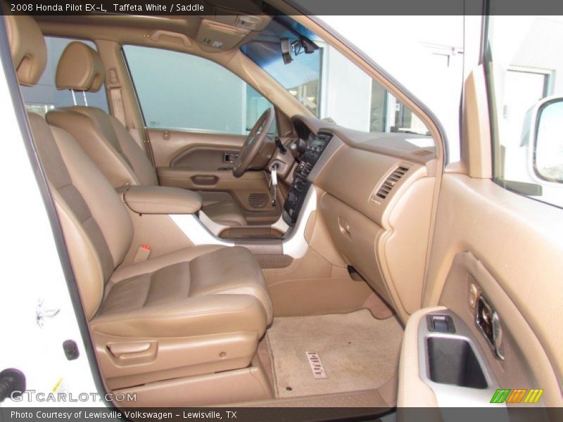 Taffeta White / Saddle 2008 Honda Pilot EX-L