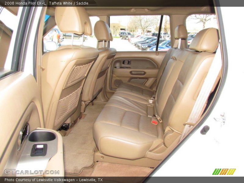 Taffeta White / Saddle 2008 Honda Pilot EX-L