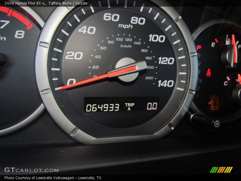 Taffeta White / Saddle 2008 Honda Pilot EX-L