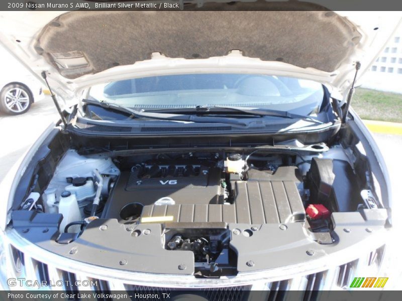 Brilliant Silver Metallic / Black 2009 Nissan Murano S AWD