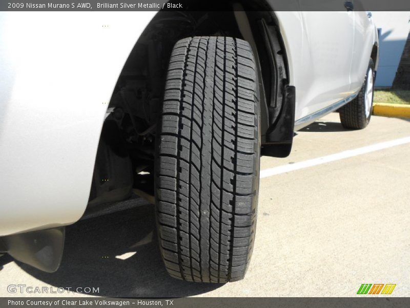 Brilliant Silver Metallic / Black 2009 Nissan Murano S AWD