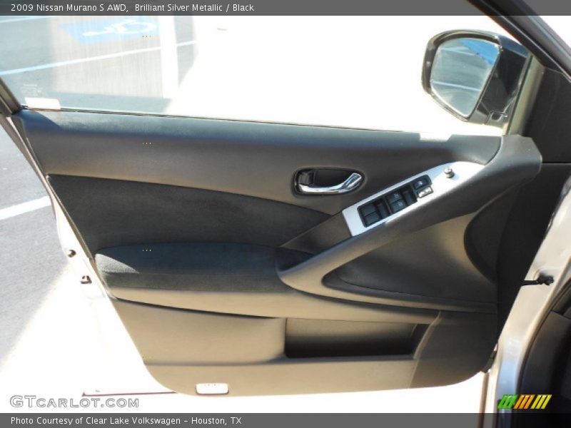 Brilliant Silver Metallic / Black 2009 Nissan Murano S AWD