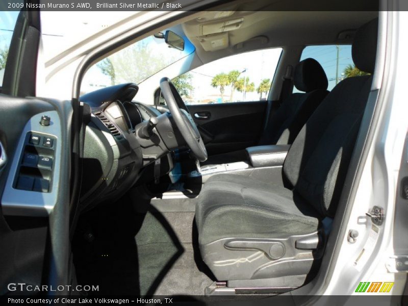 Brilliant Silver Metallic / Black 2009 Nissan Murano S AWD