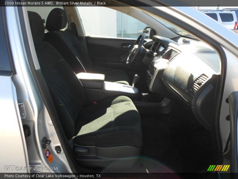 Brilliant Silver Metallic / Black 2009 Nissan Murano S AWD