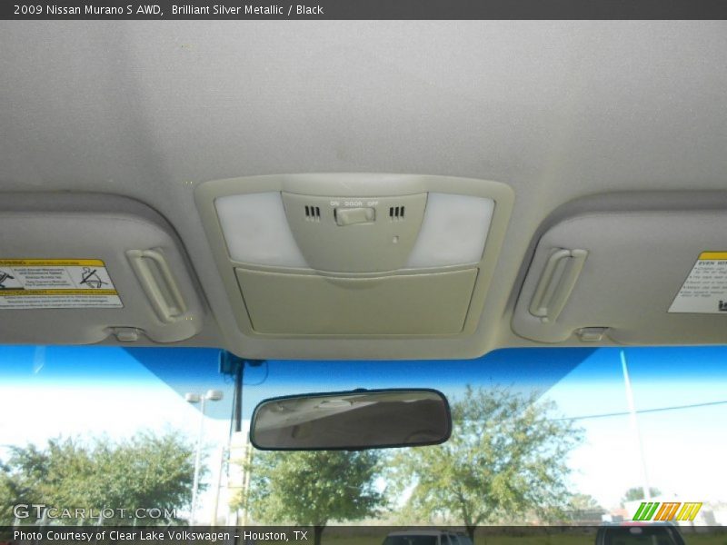 Brilliant Silver Metallic / Black 2009 Nissan Murano S AWD