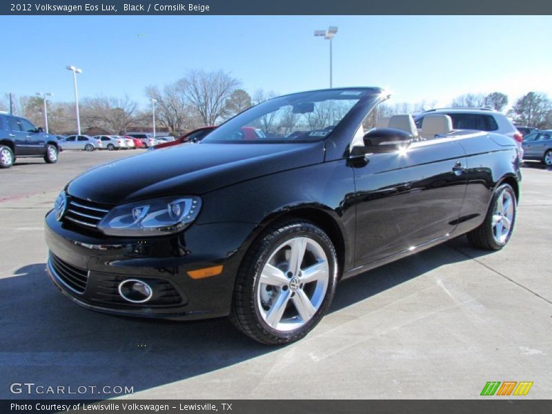 Black / Cornsilk Beige 2012 Volkswagen Eos Lux