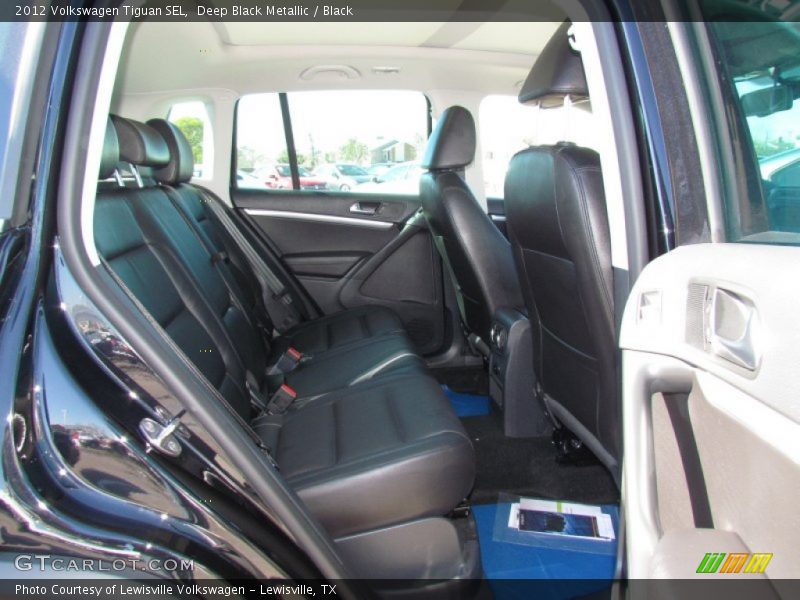 Deep Black Metallic / Black 2012 Volkswagen Tiguan SEL