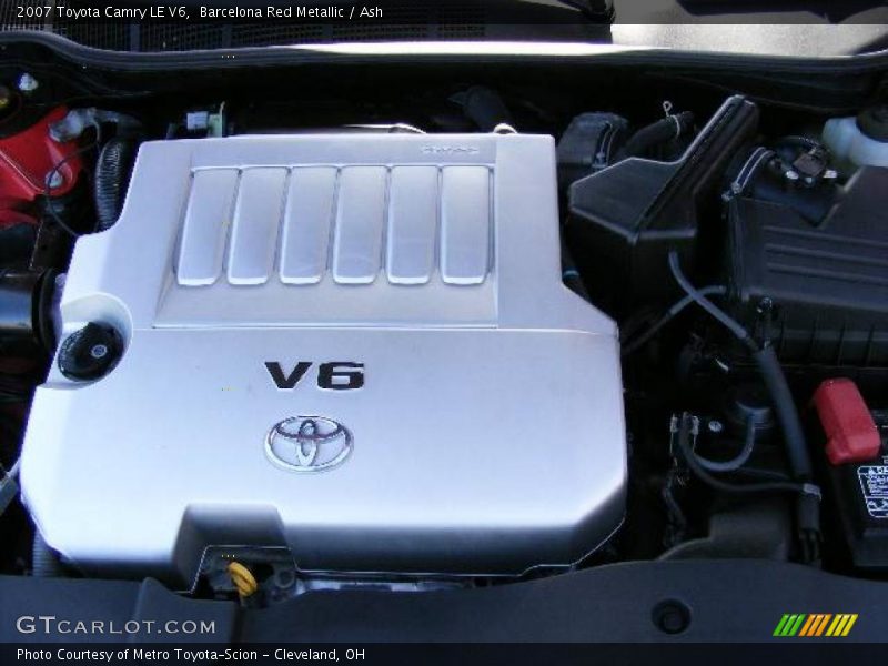 Barcelona Red Metallic / Ash 2007 Toyota Camry LE V6