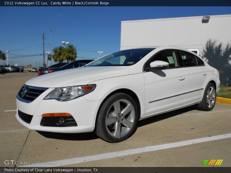 Candy White / Black/Cornsilk Beige 2012 Volkswagen CC Lux