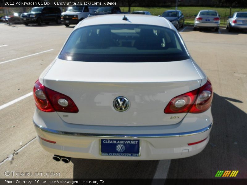 Candy White / Black/Cornsilk Beige 2012 Volkswagen CC Lux