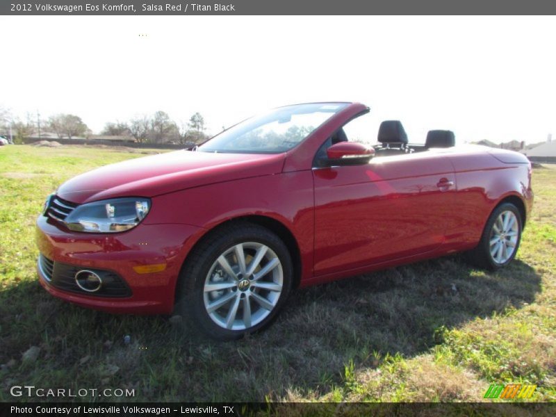 Salsa Red / Titan Black 2012 Volkswagen Eos Komfort