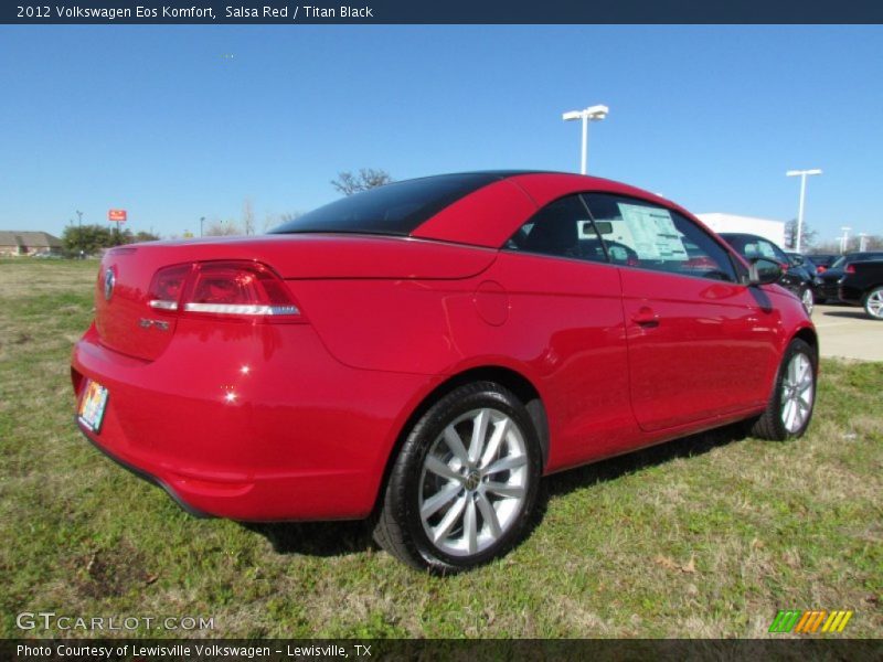 Salsa Red / Titan Black 2012 Volkswagen Eos Komfort