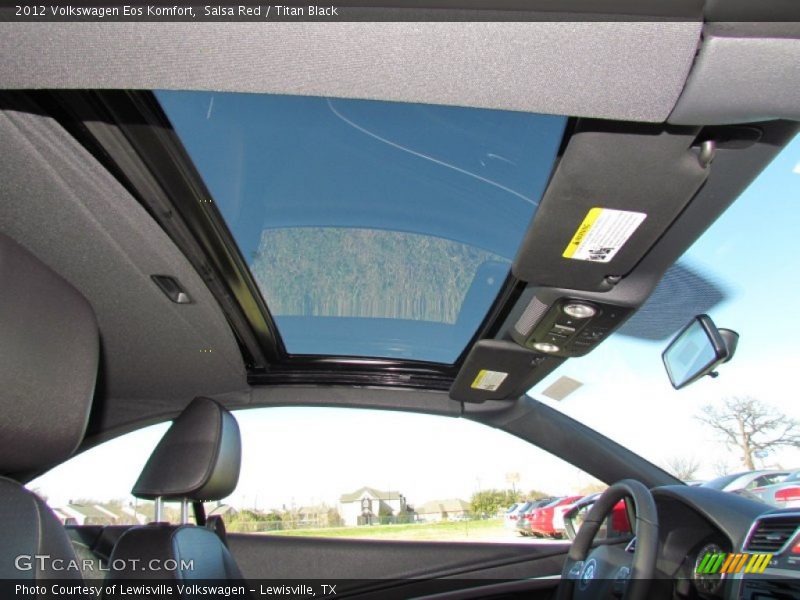 Salsa Red / Titan Black 2012 Volkswagen Eos Komfort
