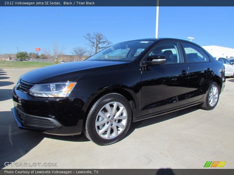 Black / Titan Black 2012 Volkswagen Jetta SE Sedan