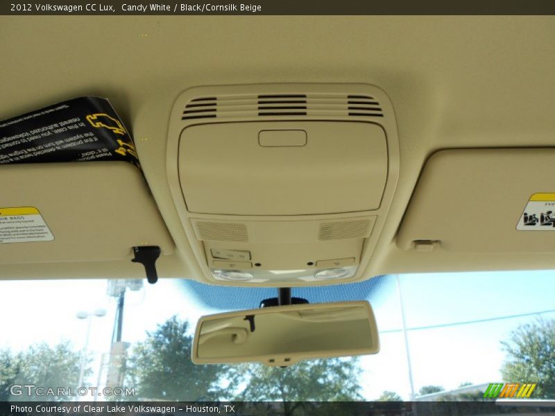 Candy White / Black/Cornsilk Beige 2012 Volkswagen CC Lux