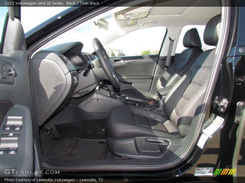 Black / Titan Black 2012 Volkswagen Jetta SE Sedan