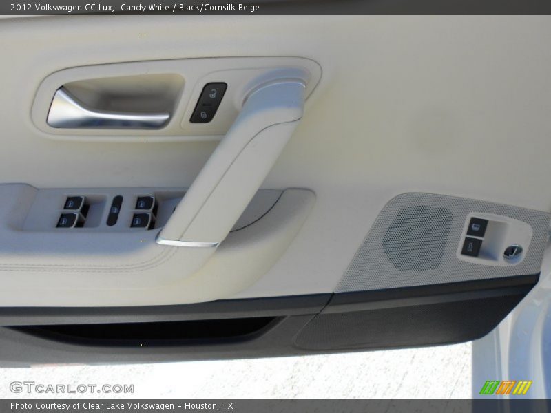 Candy White / Black/Cornsilk Beige 2012 Volkswagen CC Lux