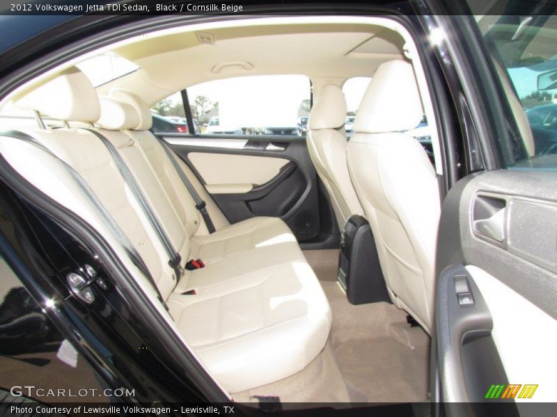 Black / Cornsilk Beige 2012 Volkswagen Jetta TDI Sedan