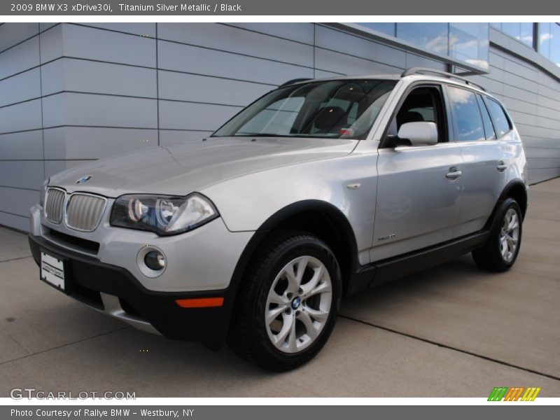 Titanium Silver Metallic / Black 2009 BMW X3 xDrive30i
