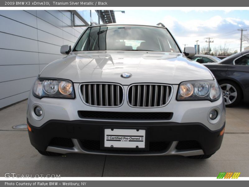 Titanium Silver Metallic / Black 2009 BMW X3 xDrive30i