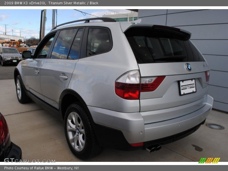Titanium Silver Metallic / Black 2009 BMW X3 xDrive30i
