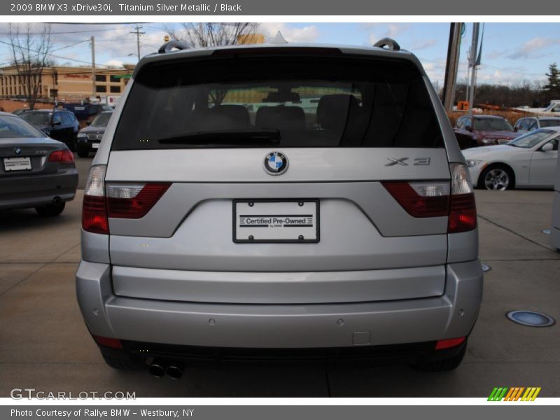 Titanium Silver Metallic / Black 2009 BMW X3 xDrive30i