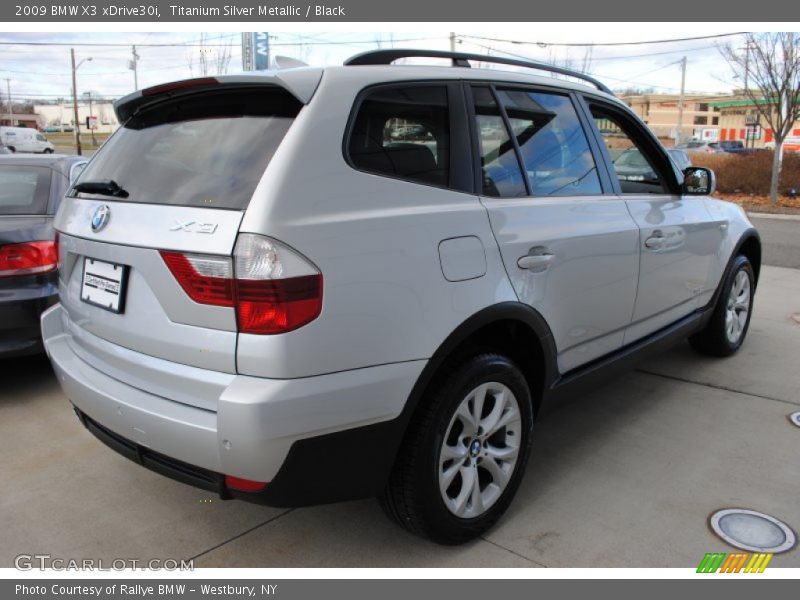Titanium Silver Metallic / Black 2009 BMW X3 xDrive30i