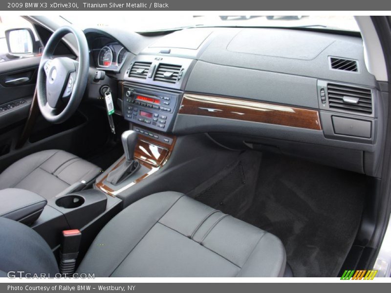 Titanium Silver Metallic / Black 2009 BMW X3 xDrive30i