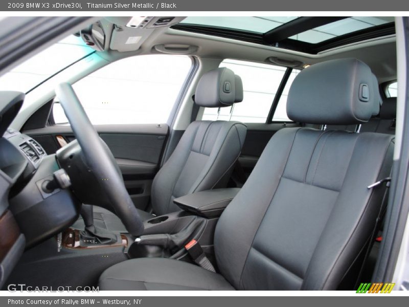 Titanium Silver Metallic / Black 2009 BMW X3 xDrive30i