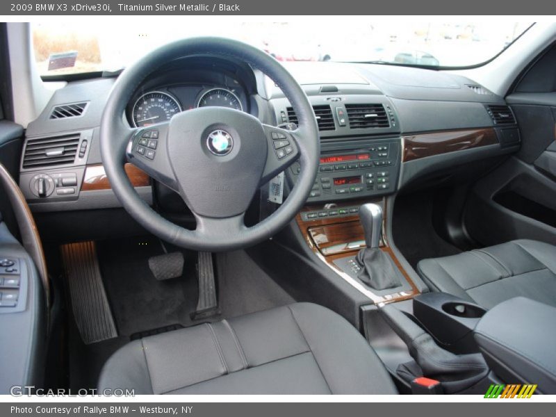 Titanium Silver Metallic / Black 2009 BMW X3 xDrive30i