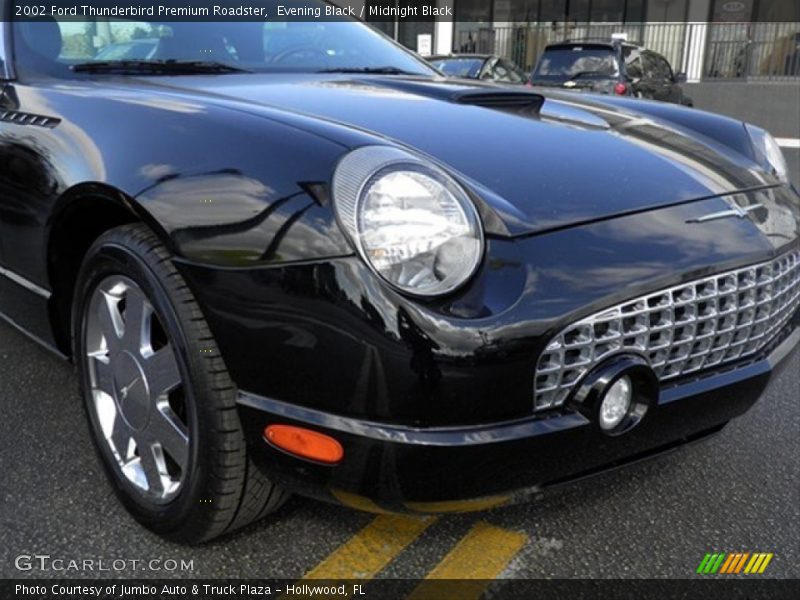 Evening Black / Midnight Black 2002 Ford Thunderbird Premium Roadster