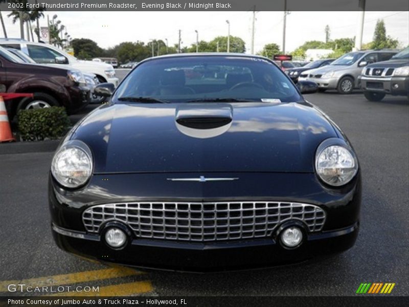 Evening Black / Midnight Black 2002 Ford Thunderbird Premium Roadster
