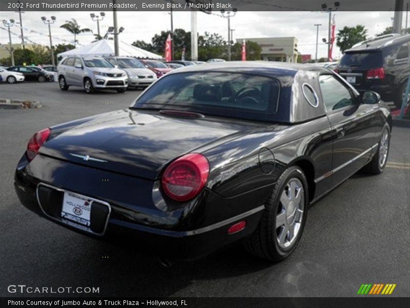 Evening Black / Midnight Black 2002 Ford Thunderbird Premium Roadster