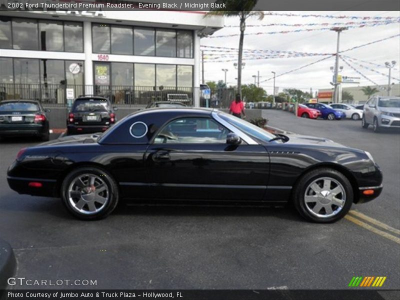Evening Black / Midnight Black 2002 Ford Thunderbird Premium Roadster