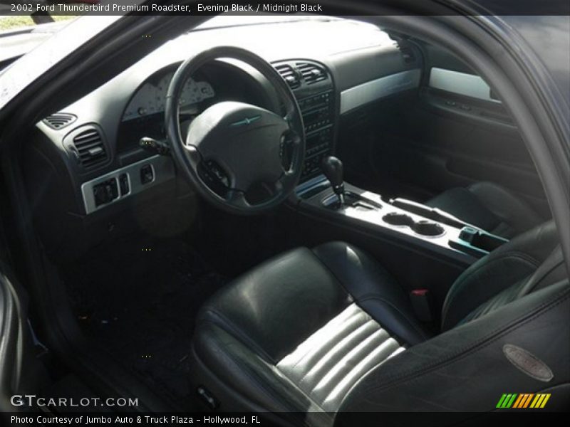 Evening Black / Midnight Black 2002 Ford Thunderbird Premium Roadster