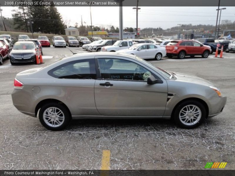 Vapor Silver Metallic / Charcoal Black 2008 Ford Focus SE Coupe