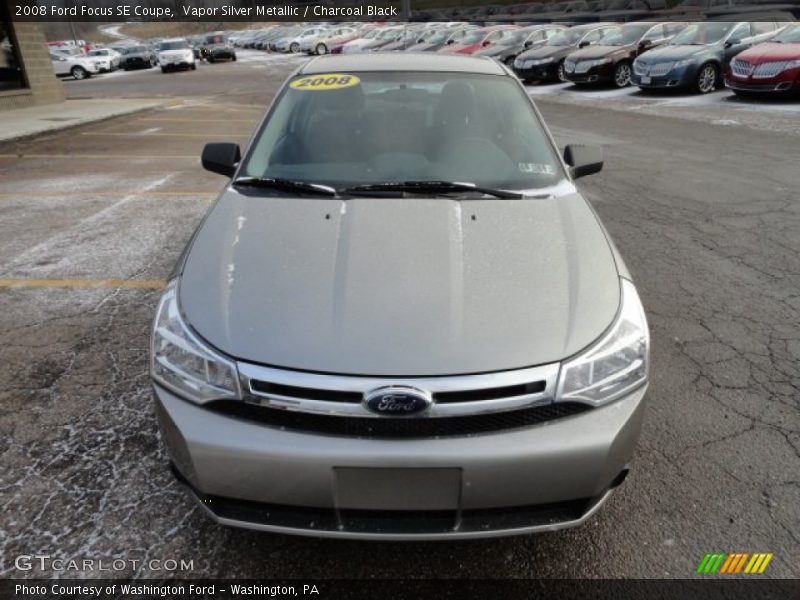 Vapor Silver Metallic / Charcoal Black 2008 Ford Focus SE Coupe