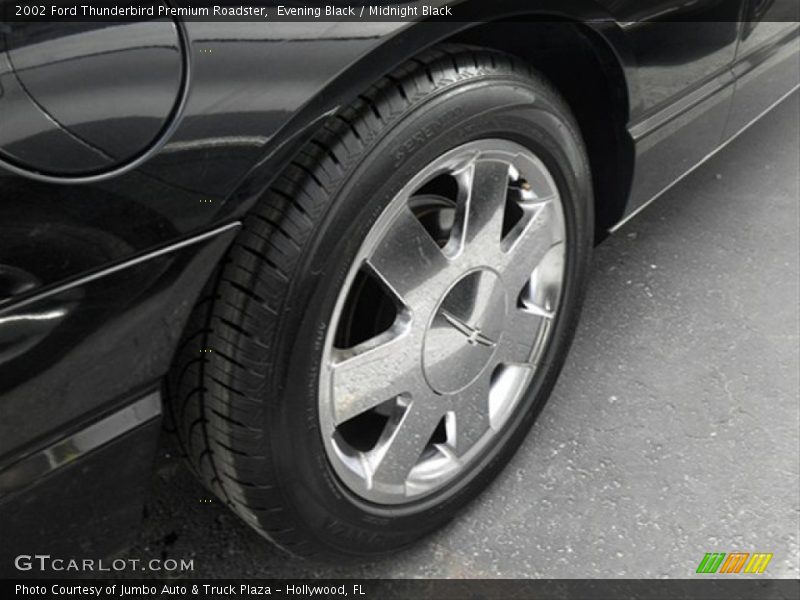 Evening Black / Midnight Black 2002 Ford Thunderbird Premium Roadster