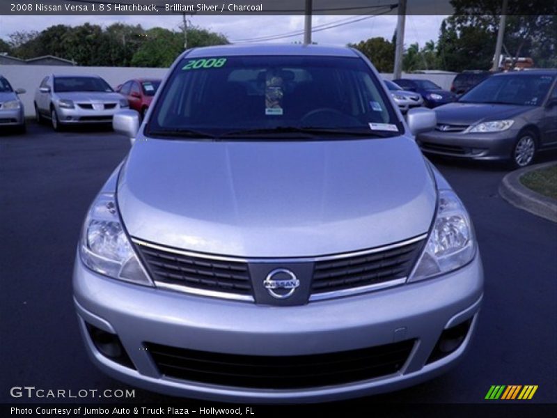 Brilliant Silver / Charcoal 2008 Nissan Versa 1.8 S Hatchback