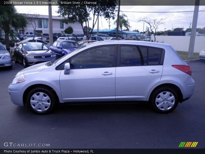 Brilliant Silver / Charcoal 2008 Nissan Versa 1.8 S Hatchback