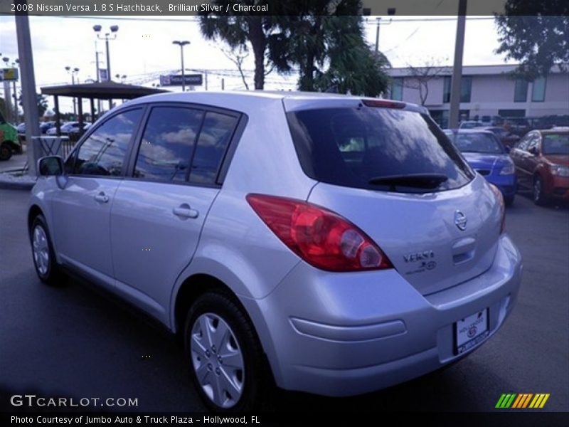 Brilliant Silver / Charcoal 2008 Nissan Versa 1.8 S Hatchback