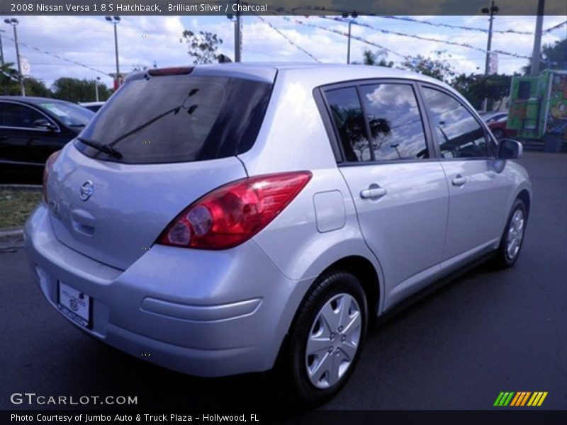 Brilliant Silver / Charcoal 2008 Nissan Versa 1.8 S Hatchback