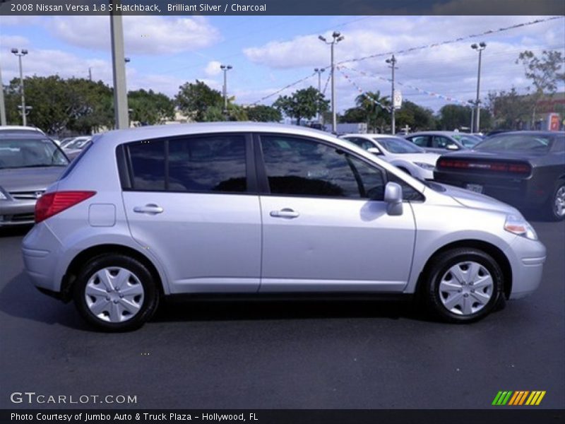 Brilliant Silver / Charcoal 2008 Nissan Versa 1.8 S Hatchback
