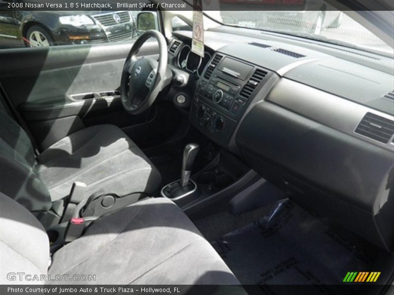 Brilliant Silver / Charcoal 2008 Nissan Versa 1.8 S Hatchback