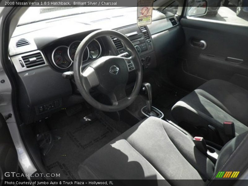 Brilliant Silver / Charcoal 2008 Nissan Versa 1.8 S Hatchback