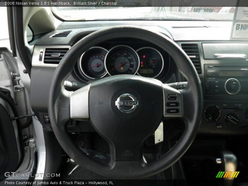 Brilliant Silver / Charcoal 2008 Nissan Versa 1.8 S Hatchback