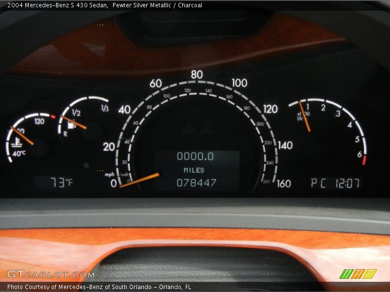  2004 S 430 Sedan 430 Sedan Gauges