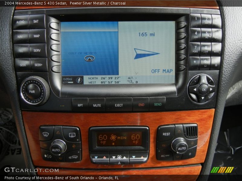 Controls of 2004 S 430 Sedan